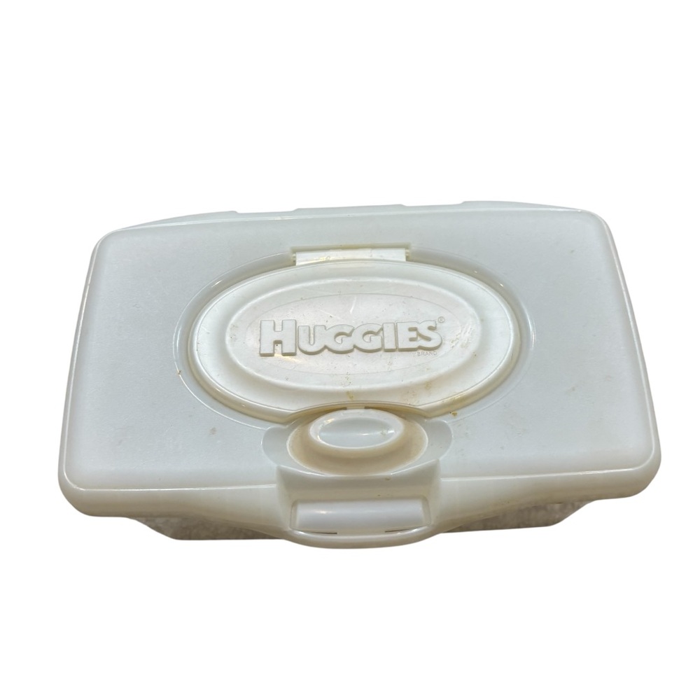 Vintage 90’s‎ Huggies Plastic Baby Wipe Container with Lid